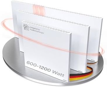 VASNER Konvi RX Funk Infrarotheizung - Elektroheizung Konvektionsheizung inkl. Wandmontage 600-1200 Watt – Infrarot Wandheizung - Elektrische Heizung - Hybridheizung (900 Watt)