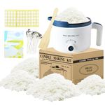 Soy Candle Making Kit with Wax Melter, 10lbs Soy Wax Flakes for Candle Making, DIY Wax Melting Set for Business at Home with Candle Wax, Electric Wax Melting Pot, 100 Cotton Wicks, 100 Wick Stickers