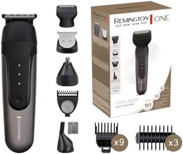 Remington One Total Body Body Multi Groomer, PG780AU, 2x More Power, 100% Waterproof, 18 in 1 Styles