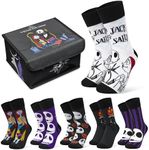 Disney The Nightmare Before Christmas Womens Novelty Calf Socks, Pack of 6