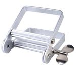 AmyZone Toothpaste Squeezer Full Metal Tube Squeezer Toothpaste Dispenser Tool Multifunctional Roller Squeezer for Toothpaste/Cosmetics/Paint Tube/Color Dye/Hand Cream/Artist/Hair Salon/Painter(Small)