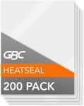 GBC Laminating Sheets, Thermal Laminating Pouches Letter Size, 3mil, HeatSeal Crystal Clear, 200 Pack (3202062)