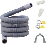 Quanerba Drain Hoses 1 m for Washing Machines, Drain Hose for Dryer, Drain Hose Extension, Drain Hose Hose for Dishwasher, Waste Water Hose, Dishwasher Hose (1M)