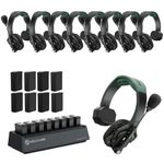 Hollyland Solidcom SE PRO 4-User ENC Noise Cancellation Wireless Intercom Headset System with 1312ft range and 3.5mm single ear headset, Ideal for movie shoots and live shows (1.9GHz Version)