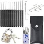 27-Piece Lock Picking Kit with Tran