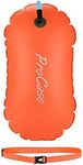 ProCase Swim Buoy Float, Swimming Bubble Safety Float with Adjustable Waist Belt for Open Water Swimmers, Triathletes, Snorkelers, Kayakers, Safe Swim Trainers -Orange