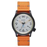 MVMT Men's Field II - Solar Rechargeable - Sport's Watch - Water-Resistant 10 ATM/100 Meters - 41mm, Hunter Orange, Field II