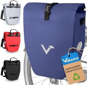 Valkental - Borsa portabagagli grande e impermeabile - Volume di riempimento 20 litri - Borsa da bicicletta per portabagagli con catarifrangenti