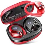 Wireless Earbuds, Bluetooth 5.3 Headphones 75H Sport Headphones with ENC Noise Cancelling Mic, Wireless Headphones In Ear Earhooks Deep Bass, Bluetooth Earphones IP7 Waterproof LED Display for Running