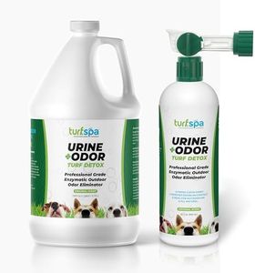 TurfSpa Urine & Odor Turf Detox: 32 oz Sprayer & Gallon Refill Professional Enzyme Cleaner & Odor Eliminator for Artificial Grass, Turf, Concrete, Patios & Kennels, Enzymatic Cleaner for Dogs & Cats