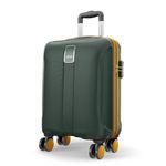 Safari Polycarbonate Spinner Thorium Neo 8 Wheels 55Cm Cabin Size Trolley Bag, Hard Case, 360º Wheeling Carry-On Luggage for Men & Women, Travel Bag, Suitcase for Travel, Dusk Green