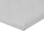 Everyday Kids Quilted Pack n Play Playard Sheet, Breathable Thick Playpen Sheet, Fits Most Playard - Grey Fitted Sheet