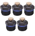 APPSTER 5Pcs Drip Irrigation Misting Nozzles 1/2" Adjustable Garden Lawn Watering 360° Mist Sprinkler Heads Micro Irrigation Sprayer for Garden Irrigation Atomizing Fogger System