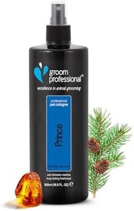 GROOM PROFESSIONAL Prince Dog Cologne Spray - Dog Perfume Spray - Dog Spray for Smelly Dogs - Masculine Scent with a Hint of Musk - Contains Chamomile Extracts to Soothe Sensitive Skin, 500ml