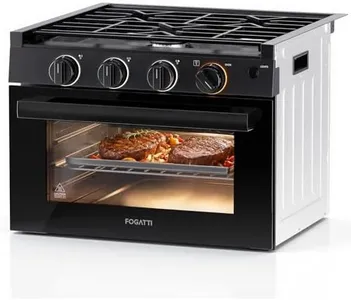 FOGATTI 17" RV Electric Stove and Oven Combo with Air Fryer, Propane