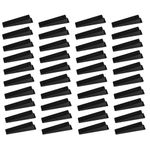 40 Pcs Fence Panel Wedges, Fence Wedges to Stop Banging, Fence Wedges, Plastic Wedges, Tile Leveling Wedges Tile Leveling Insert Locator, Reusable Tile Spacers for Laying Ceramic (Black)