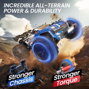 DEERC 1:16 Brushless RC Truck – High-Speed Remote Control Car