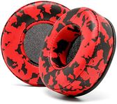 WC Replacement Earpad Cushions for Skullcandy Hesh & Hesh 2 Wireless Over-Ear Headphones Made by Wicked Cushions | Improved Durability and Thickness for Improved Comfort and Noise Isolation | (Red Camo)