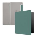Case for 7" Kindle Oasis (3th Generation-2017 Release), Ultra Clear Soft Flexible Transparent TPU Back Cover with Auto Sleep/Wake for Kindle Oasis (Model NO. S8IN4O), Dark Green