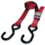 Keeper 05715 6' x 1" Cam Buckle Motorcycle Tie-Down, 2 Pack
