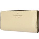 Kate Spade New York Staci Large Slim Bifold Wallet in Lemon Fond Yellow, Lemon Fondant, Wallet