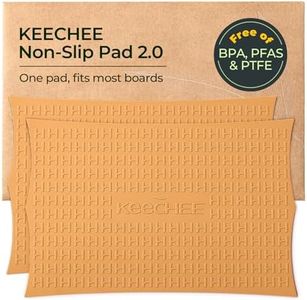 Keechee 2PCS Silicone Non-Slip Mat for Cutting board, Preventing Cutting Injuries in the Kitchen Chopping Boards Feet for Kitchen Safe, Warm Gifts for Kitchen & Home Protector (Brown)