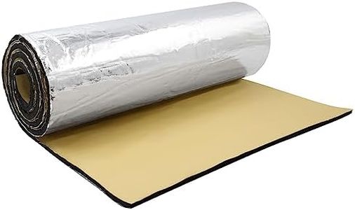 uxcell 197mil 54.4sqft Heat Sound Deadening Mat for Factory Farm Roof and Water Pipe Thermal Acoustic Insulation 198.8x39.4inch for Car