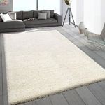 SASONS® Extra Large Shaggy Rug 5cm Thick Soft Pile Modern Fluffy Rugs for Living Room Bedroom Floor Carpet Mat Non Shedding Warm Colours Small Large X-Large Area Rugs (Cream, 120 x 170cm)