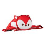NOHOO Fanny Pack for kids, Cute Cartoon Animal Waterproof Waist Packs for Toddler Women men boy girl Crossbody belt bags for Running,Outdoor,Party,Traveling,Hiking With Adjustable Leash, Red Fox, one size, Animal