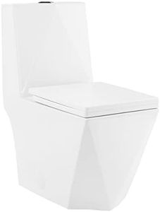 Brusque WC monobloc carré double chasse d'eau 1,1/1,6 gpf