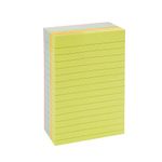 Amazon Basics Lined Sticky Notes, 4 x 6-Inch, Assorted Colors, 5-Pack