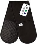 Heat Resistant Black Oven Gloves | 