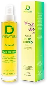 Olio Corpo Profumato Bio con Mandorle - Olio idratante Nutriente - Protettivo Lenitivo - Olio per Massaggi Corpo - Rigenerante Pelle Secca, Matura Delicata, 150ml.