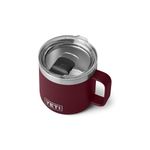 YETI Rambler 14 oz Stackable Mug, Vacuum Insulated, Stainless Steel with MagSlider Lid, Wild Vine Red