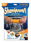 ShamWow- New & Improved Super Absorbent Multipurpose Cleaning Cloth Chamois Towel- Zinc Treated Odor Fibers (2 Pack)