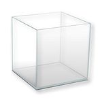 Amtra Nanoscaping - Aquarium Tank 15 Liters - Extra Clear Glass Case 25x25x25 cm - Tank for Goldfish or as a Turtle Tank for Water Turtles with Shock Absorbing Mat Included