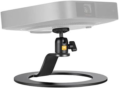 VIJIM Aluminum Desktop Projector Stand w 1/4" Ballhead Angle Adjustment, Tabletop Projector Stand Mount Adjustable Tilt for Nebula, XGIMI, VANKYO, BenQ, PVO, TMY, AuKing & Most LCD/DLP Video Projector