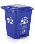 Dhwani Enterprise Aristo Dustbin with pedal 45 Ltr, dustbins for kitchen waste, Waste Basket for Kitchen, dustbin for kitchen with lid, Pedal Dustbin, Dustbin Big Size, Aristo dustbin. (BLUE)