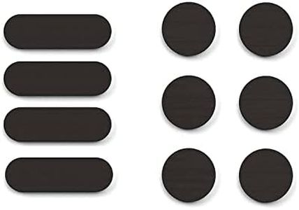 APeiSi Universal Webcam Covers - Privacy Protection Accessory, No Residue Application, Safe Screen Closure - Dots and Bars, 20 Pieces - Black