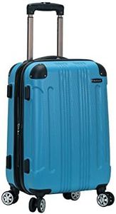 Rockland Hardside Expandable Luggage with Spinner Wheels, Multicolor, Turquoise, Carry-On 20-Inch, Rockland Hardside Expandable Luggage with Spinner Wheels