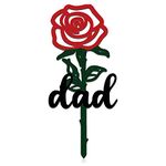 Pelopy Dad Grave Decorations for Cemetery Dad Memorial Grave Markers Metal Dad Plaques Sympathy Grave Plaque Garden Stake Waterproof Garden Cemetery Decorations for Dad Graveyard