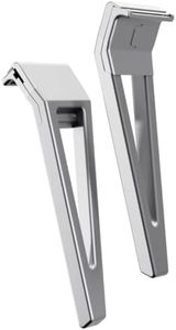 HYPE X1 Safety Razor - Aerospace Grade Aluminum - Magnetic Comfort (C) Shave Setting - Ergonomic V-Shaped, Reusable Gentle Shaving Razors For Men and Women - Silver