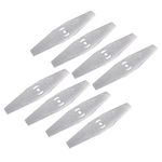 Emiif 8 Pcs Metal Lawn Mower Saw Blade Head Replacement Saw Blades Lawn Mower Fittings Cordless with Battery and Charger Accessories,Universal Craftsman String Trimmer attachments