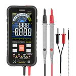 Digital Multimeter Voltmeter Smart Electrical Tester Measures Voltage Current Resistance Continuity Duty-Cycle Capacitance Temperature Frequency Auto Ranging 10000 Counts TRMS