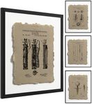 Chancertons Golf Wall Art - Golf Wall Decor - Golf Decor Home, Office - Vintage Golf Poster- Golf Print - Gifts for Golfers Men - Golf Artwork - Golf Art - Golf Gifts Men - Set of 4(8x10 Unframed)