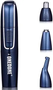 ONEDONE Nose Hair Trimmer, Valentines Day Gifts 3 in 1 USB Rechargeable Ear Nose Hair Trimmer for Men,Dual-Edge Blades Painless Electric Nose Ear Trimmer Eyebrow Clipper