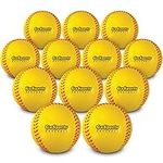 GoSports Foam Training Baseball 12 Pack - Regulation Size Foam Baseballs for Soft & Safe Throwing, Catching and Batting Practice