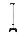 Kds Surgical 4 Leg Quadripod Height Adjustable Walking Stick (Black)