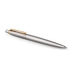 Parker Jotter Ballpoint Pen, Stainless Steel with Chrome Trim, Medium Point, Blue Ink, Gift Box, ‎1 Count (Pack of 1)