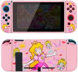 TIKOdirect Protective Case for Switch, Soft Full Skin Protective Cover with Pretty Cute Pattern, Silicone Slim Shockproof Back and Grip Case for Switch, Princess